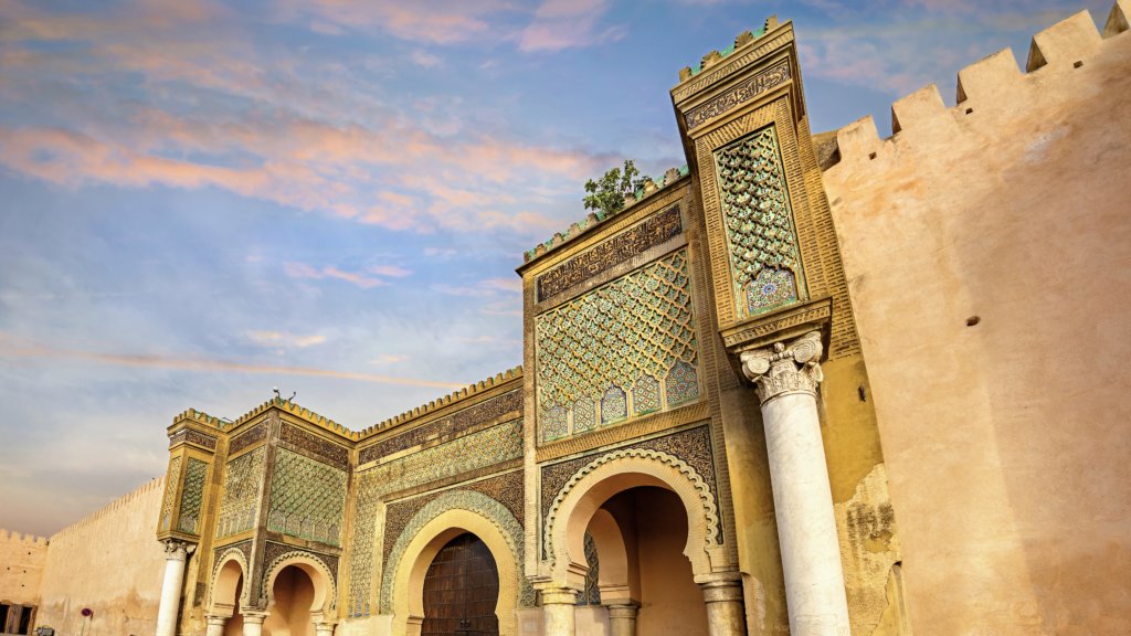 モロッコのメクネスのマンスール門